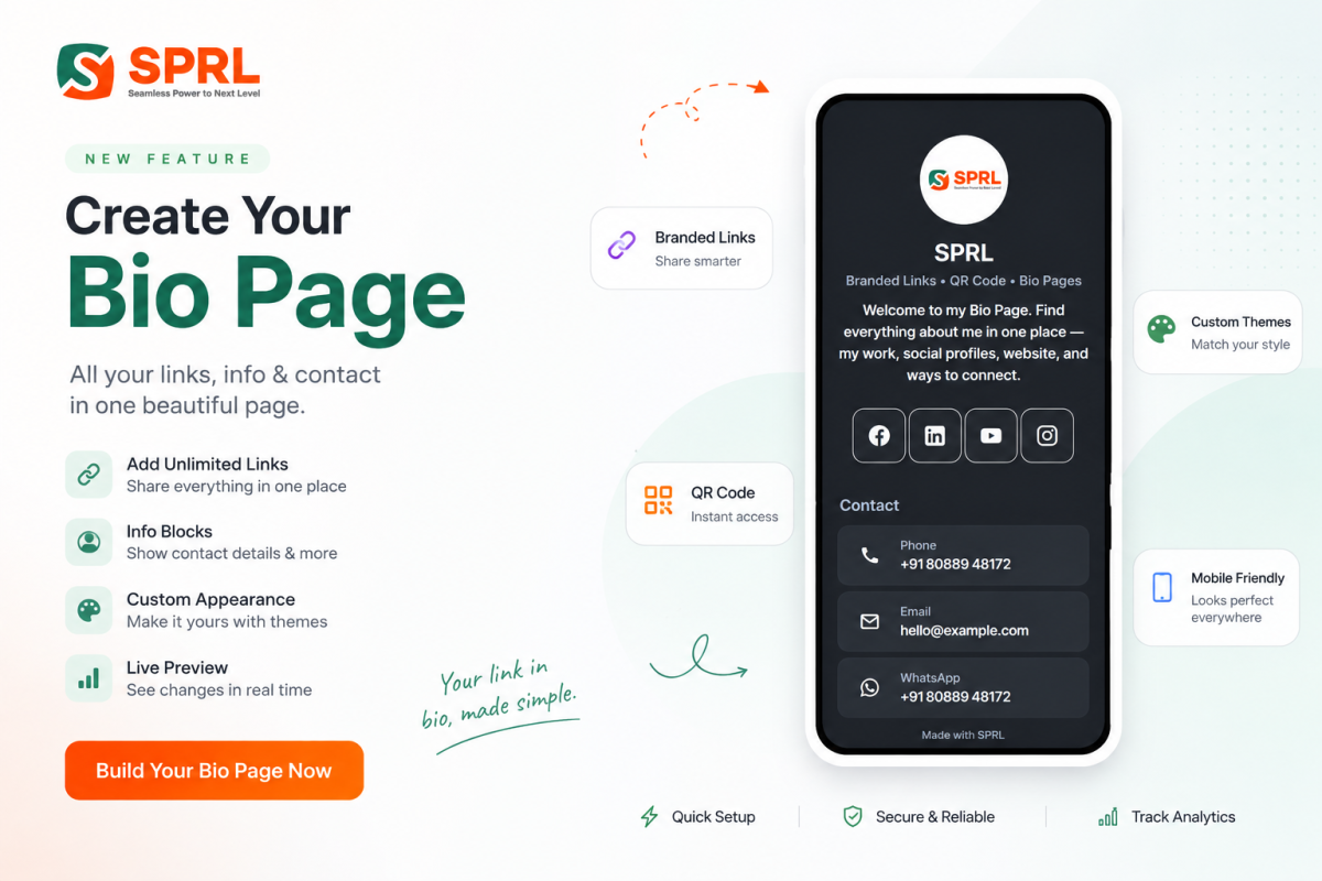 How to Create Your SPRL Bio Page