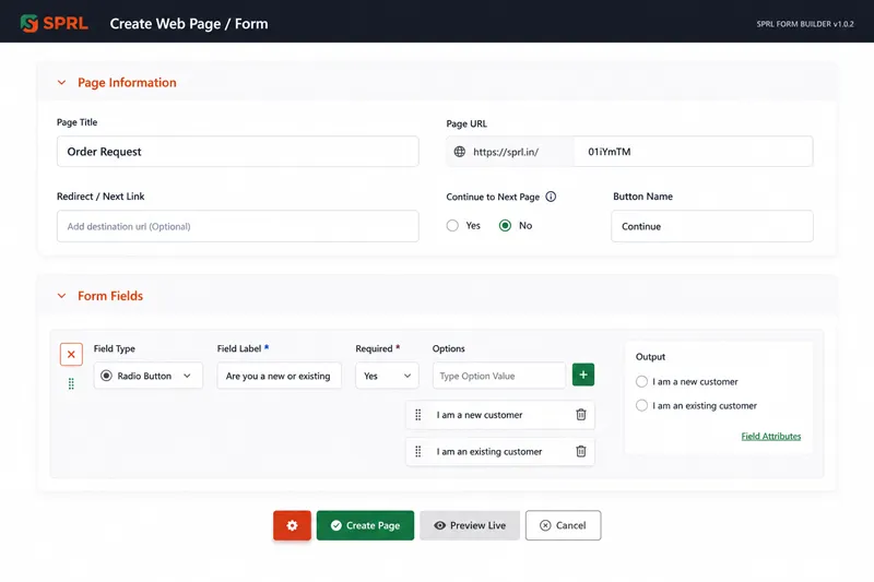 custom form builder